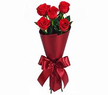 Букет 5 Красных роз Эдлесс Лав в Бороздиновской