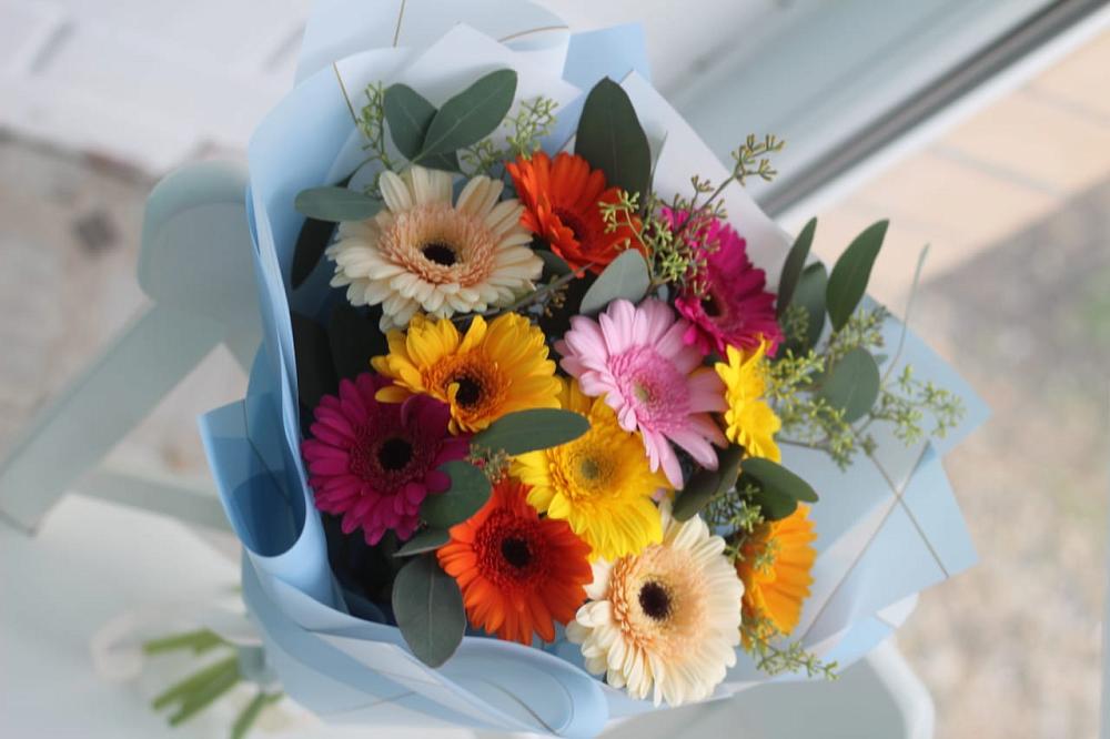 Букет цветов из: Герберы в Бороздиновской