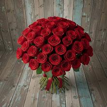 Букет 55 Красных роз Фридом #REPLACE_PRED# Бороздиновской