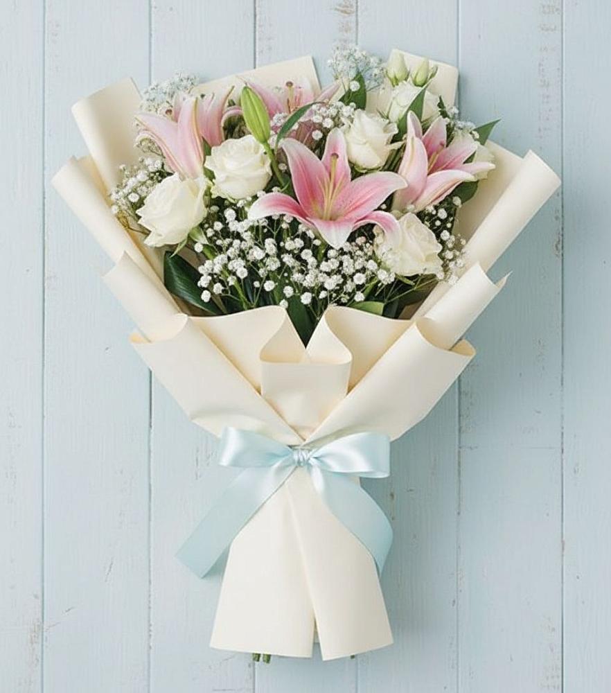 Букет цветов из: Лилии в Бороздиновской