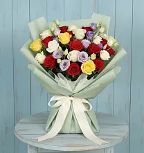Букет цветов из:  Розы #REPLACE_PRED# Бороздиновской