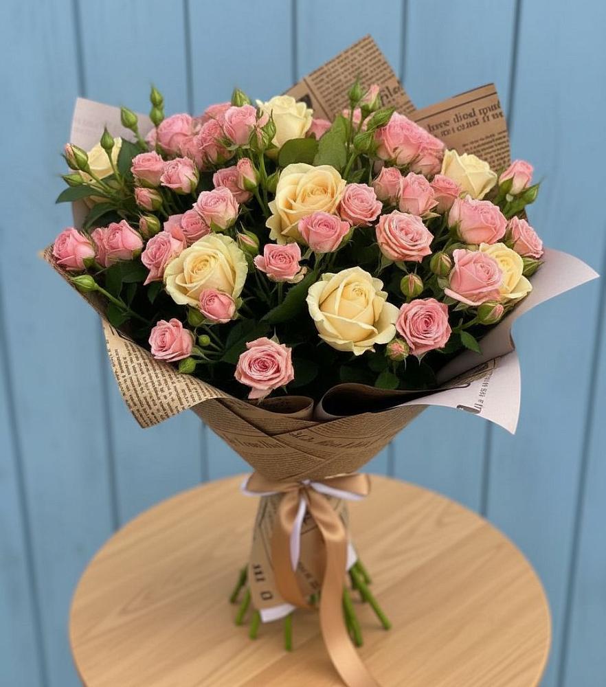 Букет цветов из: Розы в Бороздиновской