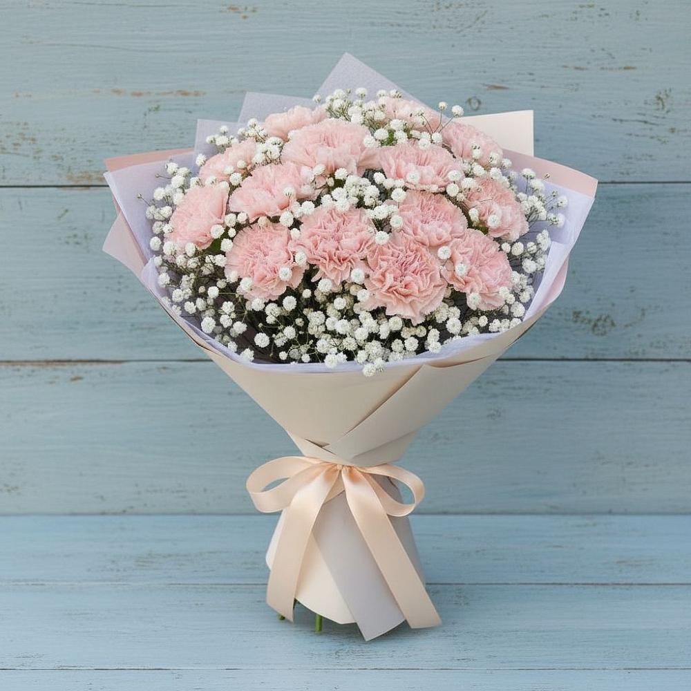 Букет цветов из: Гвоздики в Бороздиновской