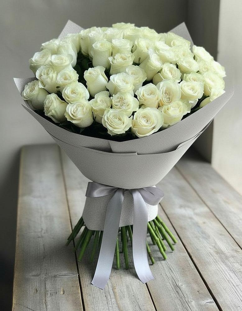 Букет 35 Белых роз в Бороздиновской