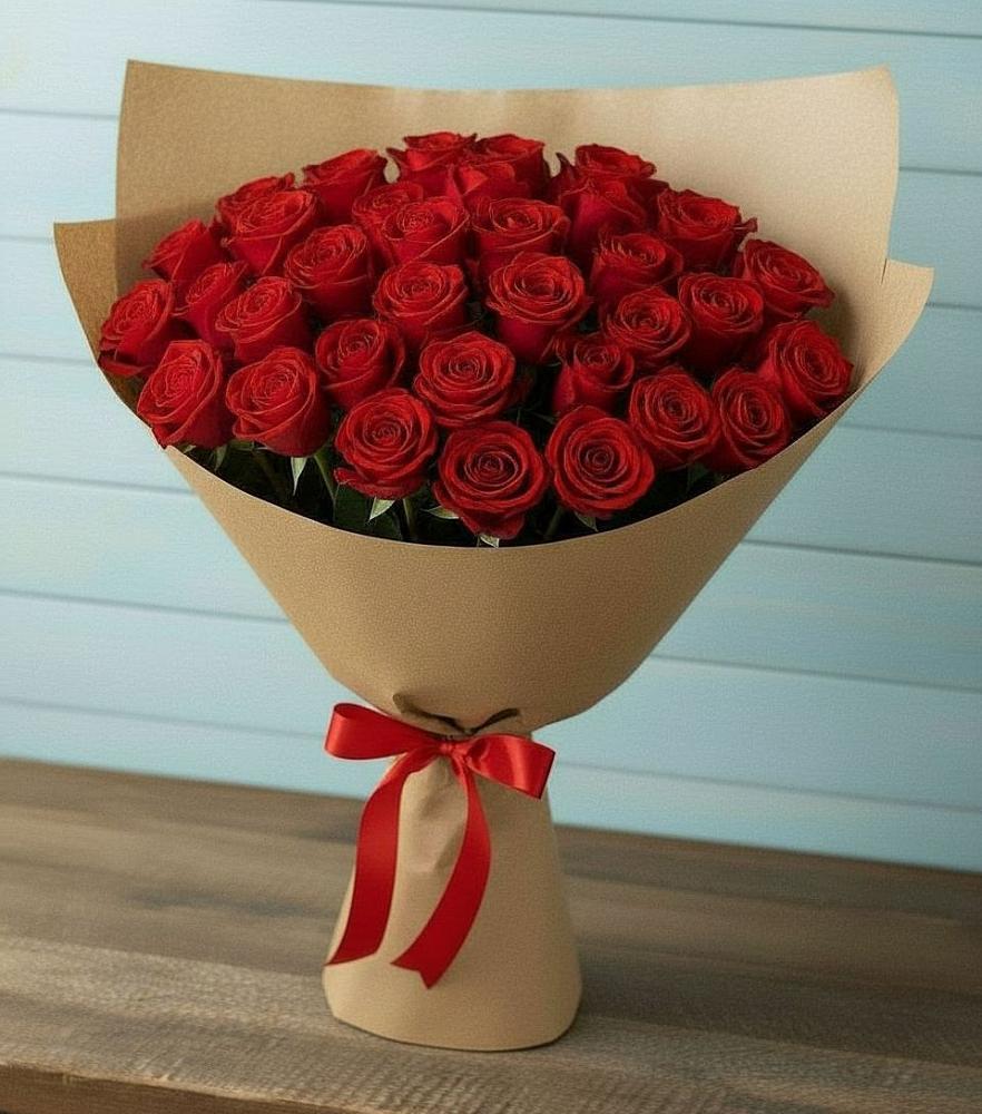 Букет Красные розы Милано в Бороздиновской