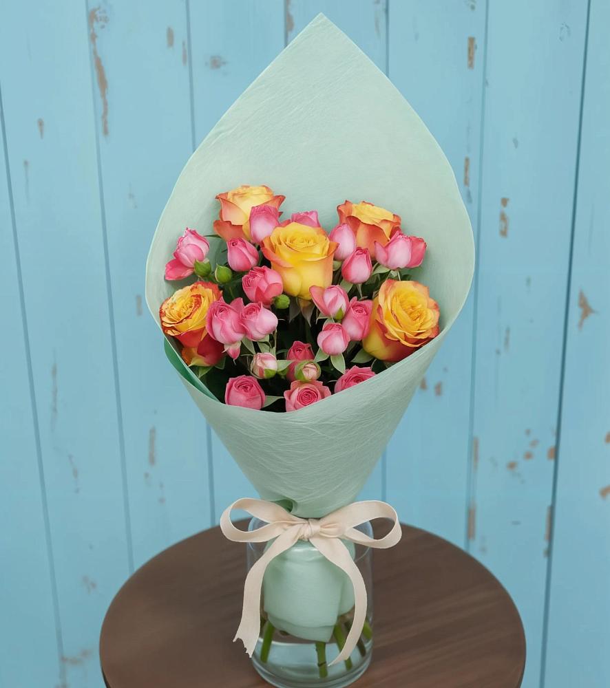 Букет цветов из: Розы в Бороздиновской