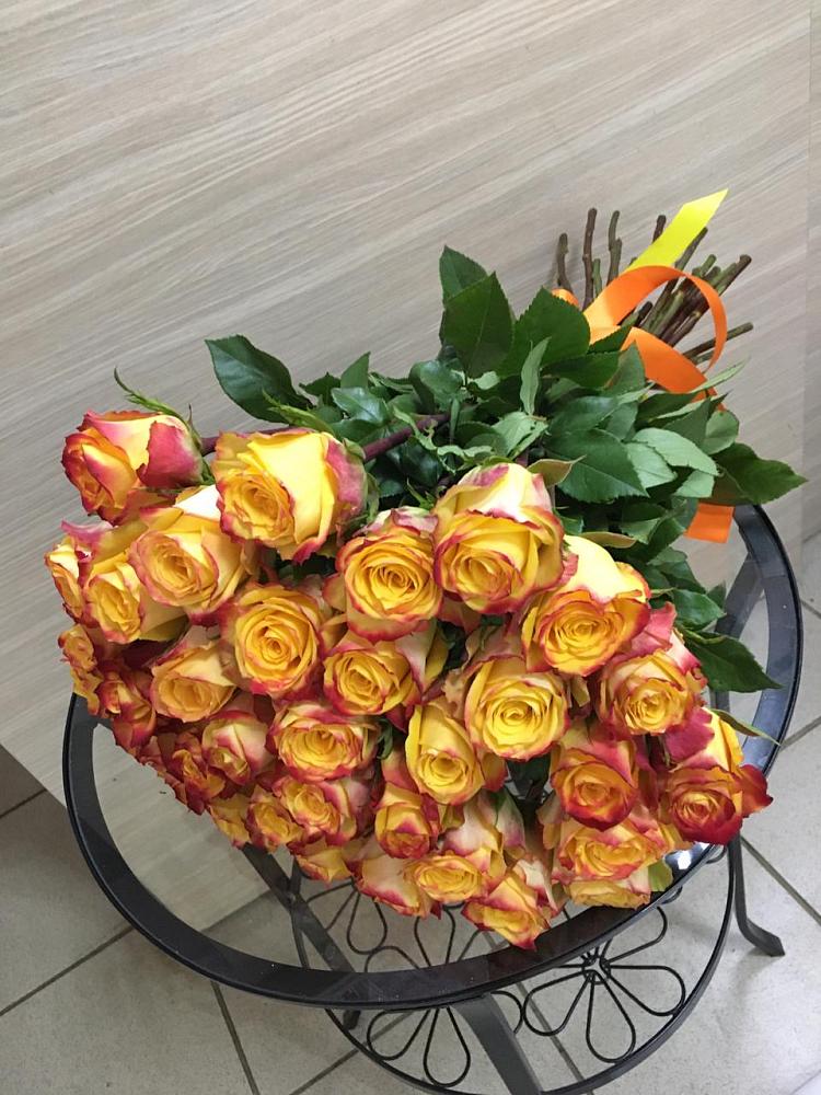 Букет Желтые розы в Бороздиновской