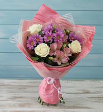 Букет цветов из:  Герберы #REPLACE_PRED# Бороздиновской