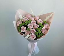 Букет цветов из:  Розы и Хризантемы в Бороздиновской