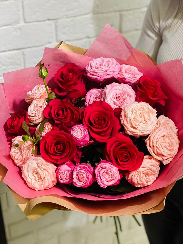 Букет цветов из: Розы в Бороздиновской