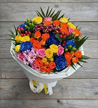 Букет цветов из:  Розы и Хризантемы #REPLACE_PRED# Бороздиновской