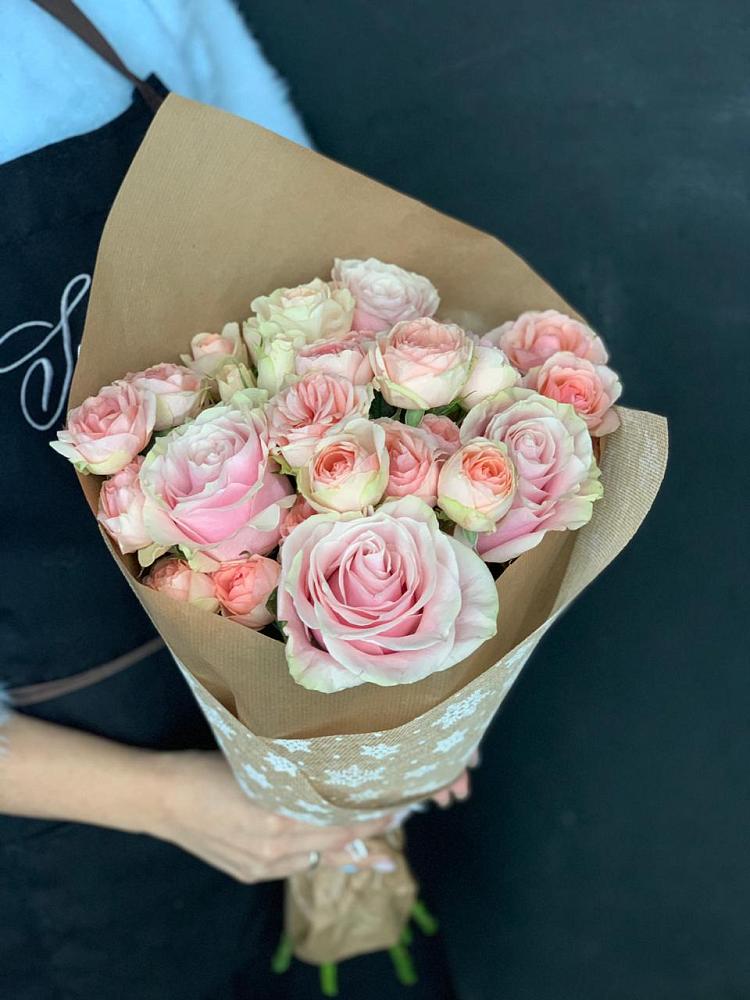 Букет цветов из: Хризантемы и Розы в Бороздиновской