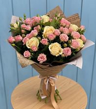 Букет цветов из:  Розы в Бороздиновской