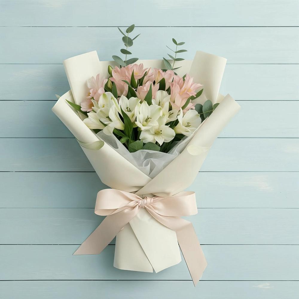 Букет цветов из: Альстромерии в Бороздиновской