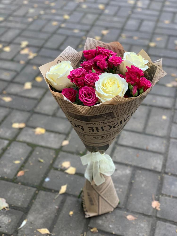 Букет цветов из: Розы в Бороздиновской