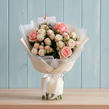 Букет цветов из:  Розы в Бороздиновской