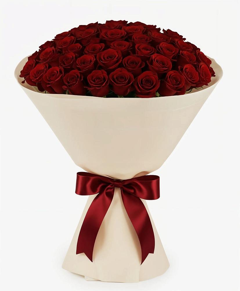 Букет 101 Бордовая роза Блэк Бакарра в Бороздиновской