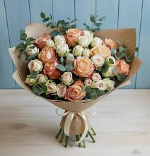 Букет цветов из:  Альстромерии и Розы в Бороздиновской