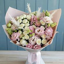 Букет цветов из:  Альстромерии и Розы в Бороздиновской